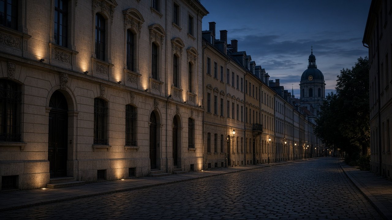 Historic European university town architecture suggesting eighteenth-century Bavaria